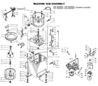 Kenmore 1105905854 machine sub-assembly diagram