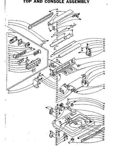 Top and console assembly