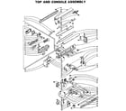 Kenmore 1105904952 top and console assembly diagram