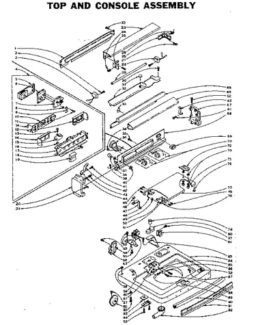 Top and console assembly