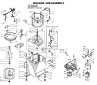 Kenmore 1105904953 machine sub-assembly diagram