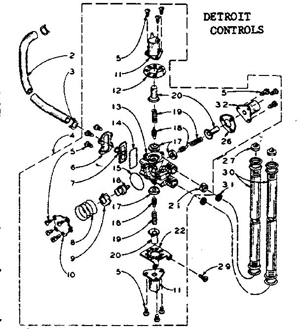 Mixing valve assembly - detroit controls