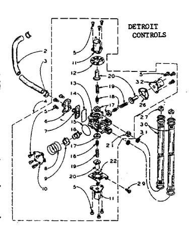 Mixing valve assembly - detroit controls