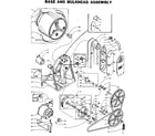 Kenmore 1105907000 base and bulkhead assembly diagram