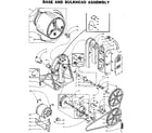 Kenmore 1105907100 base and bulkhead assembly diagram