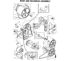 Kenmore 1105907300 base and bulkhead assembly diagram
