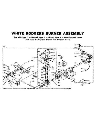 White rodgers burner assembly
