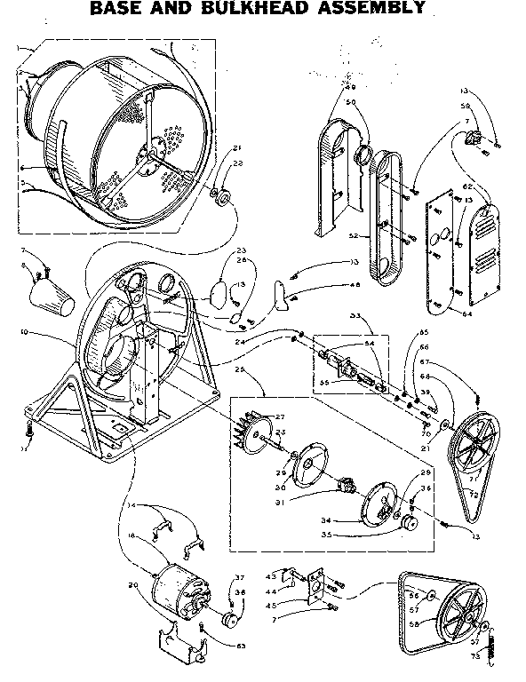 Base and bulkhead assembly
