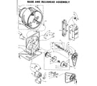 Kenmore 1105907501 base and bulkhead assembly diagram