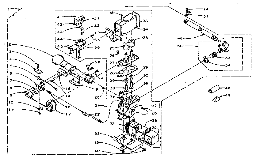 White rodgers burner assembly (utilized)