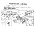 Kenmore 1105907501 dole burner assembly diagram