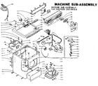 Kenmore 1105907600 machine sub-assembly diagram