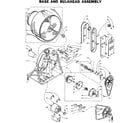 Kenmore 1105907600 base and bulkhead assembly diagram