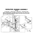 Whirlpool burner assembly (dole pilot)