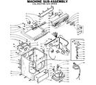 Kenmore 1105907700 machine sub-assembly diagram