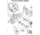 Kenmore 1105907700 base and bulkhead assembly diagram