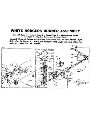 White rodgers burner assembly