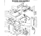 Kenmore 1105907710 machine sub-assembly diagram