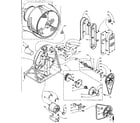 Kenmore 1105907710 base and bulkhead assembly diagram