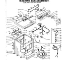 Kenmore 1105907720 machine sub-assembly diagram