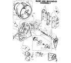 Kenmore 1105907720 base and bulkhead assembly diagram