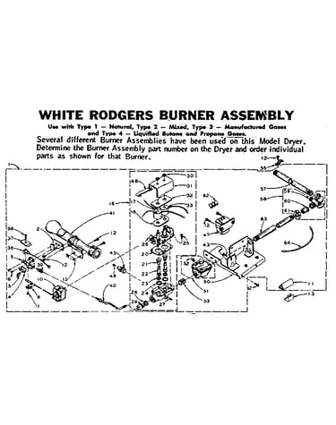 White rodgers burner assembly