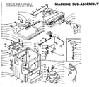 Kenmore 1105907721 machine sub-assembly diagram