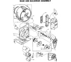 Kenmore 1105907721 base and bulkhead assembly diagram
