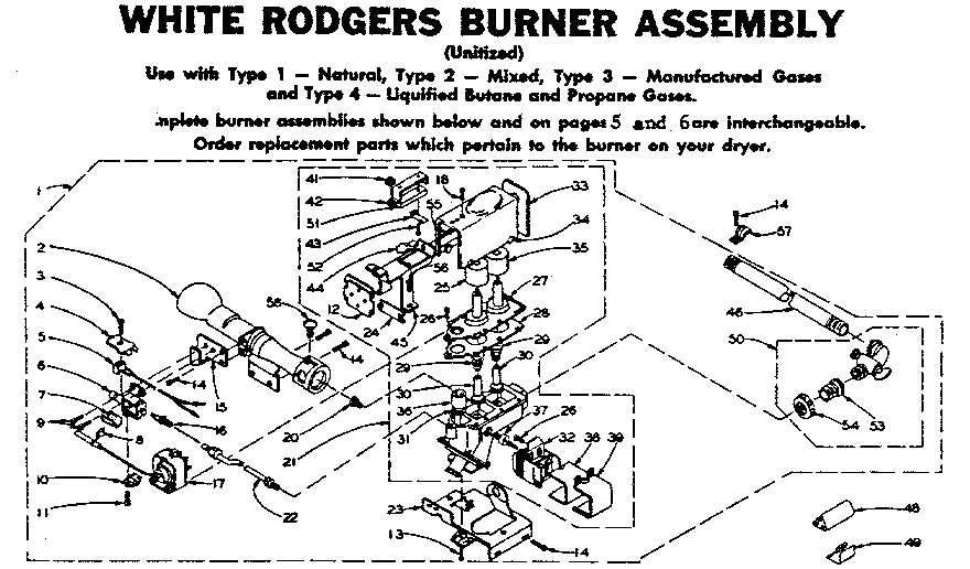 White rodgers burner assembly