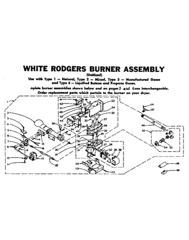 White rodgers burner assembly