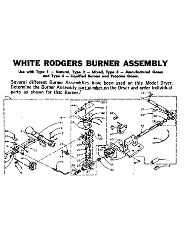 White rodgers burner assembly