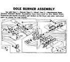 Kenmore 1105907721 dole burner assembly diagram