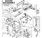 Kenmore 1105907730 machine sub-assembly diagram