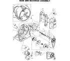 Kenmore 1105907730 base and bulkhead assembly diagram
