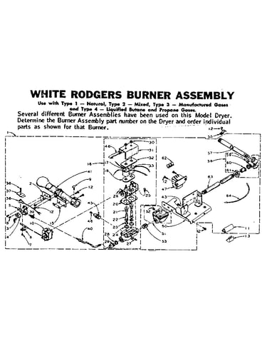 White rodgers burner assembly