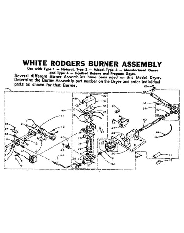 White rodgers burner assembly