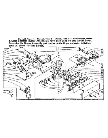 Dole burner assembly