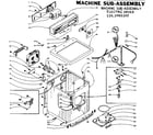 Kenmore 1105908100 machine sub-assembly diagram
