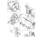 Kenmore 1105908400 base and bulkhead assembly diagram