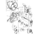 Kenmore 1105908600 base and bulkhead assembly diagram