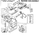 Kenmore 1105908711 machine sub-assembly diagram