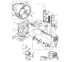 Kenmore 1105908711 base and bulkhead assembly diagram