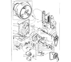 Kenmore 1105908801 base and bulkhead assembly diagram