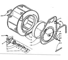 Kenmore 1105909501 cylinder and hub diagram