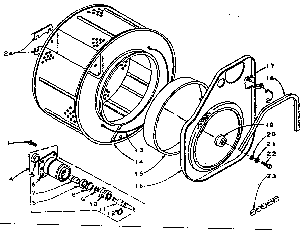 Cylinder and hub
