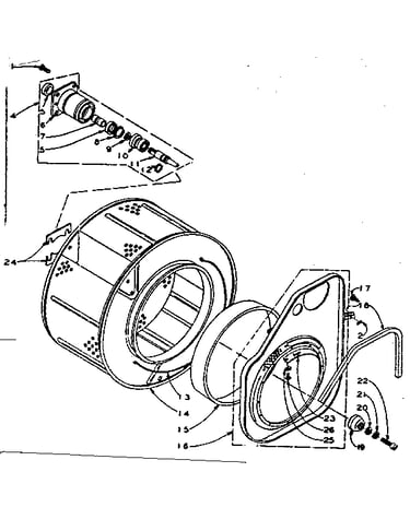 Cylinder and hub