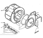 Kenmore 1105909901 cylinder and hub diagram