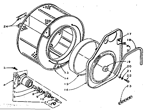Cylinder and hub
