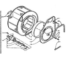 Kenmore 1105909952 cylinder and hub diagram