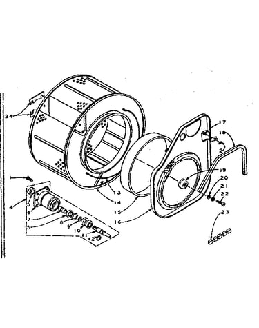 Cylinder and hub